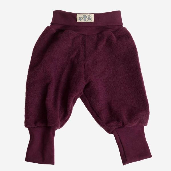 Baby Nabelbundhose von Lilano aus Wollfrottee Plüsch in beere