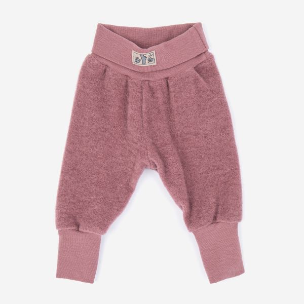 Baby Nabelbundhose von Lilano aus Wollfrottee Plüsch in mauve