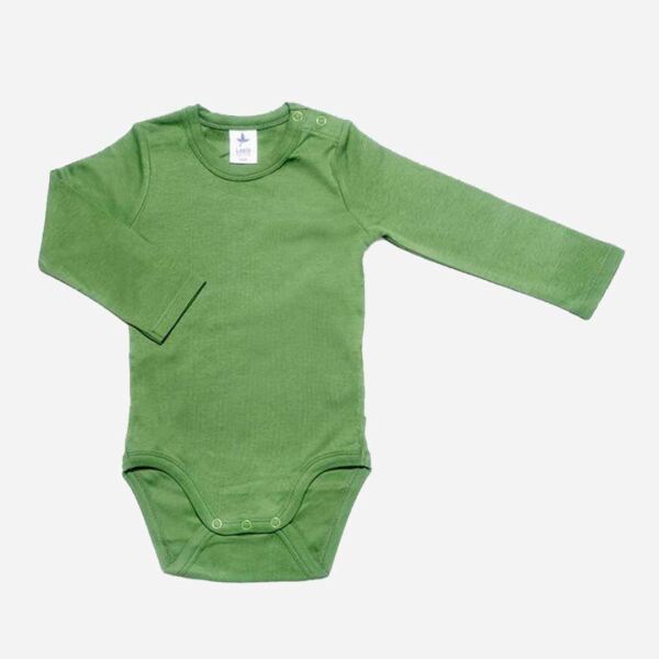 Baby Body von Leela Cotton aus Bio-Baumwolle in waldgrün