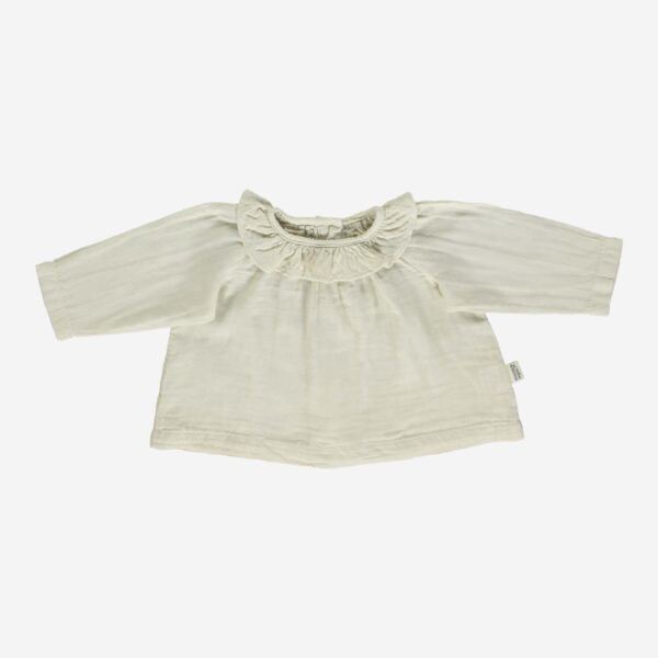 Baby Blouse CHARME von Poudre Organic aus Bio-Baumwolle in almond milk