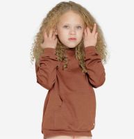 Kinder Cuddle-Up Hoodie von Orbasic aus Bio-Baumwolle in caramel cookie