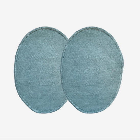 Second-Chance Flicken Knee Patches von Orbasics in pigeon blue