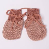 Baby Handschuhe von Disana aus Wolle in rose-natur