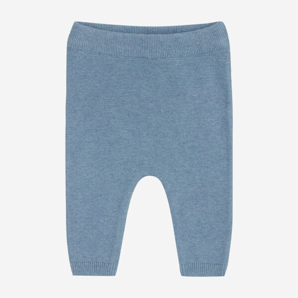 Pant Krausstrick Babyhose von Puri Organic aus Bio-Baumwolle und Seide in dusty blue