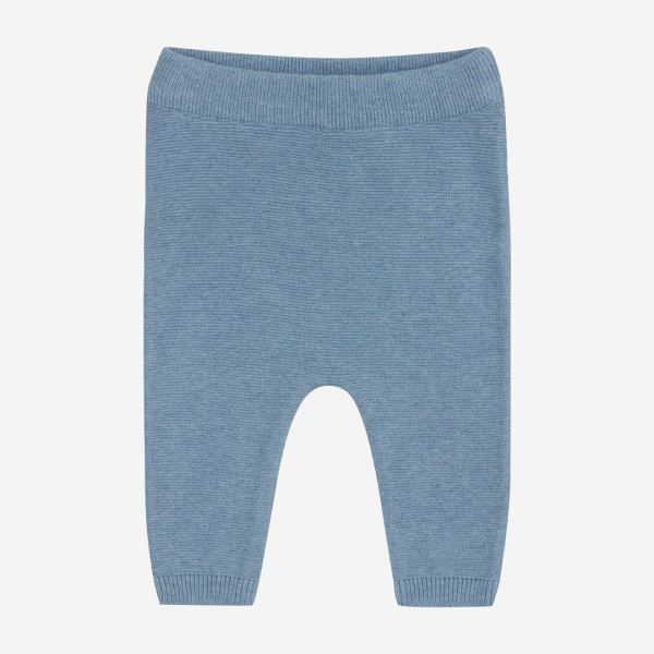 Pant Krausstrick Babyhose von Puri Organic aus Bio-Baumwolle und Seide in dusty blue