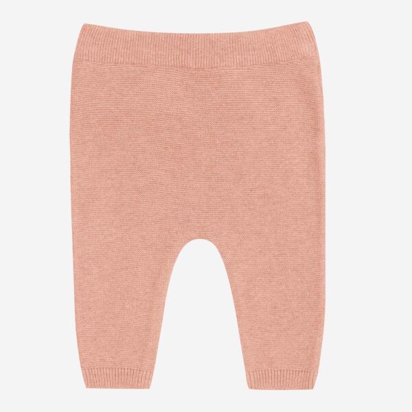 Pant Krausstrick Babyhose von Puri Organic aus Bio-Baumwolle und Seide in dusty coral