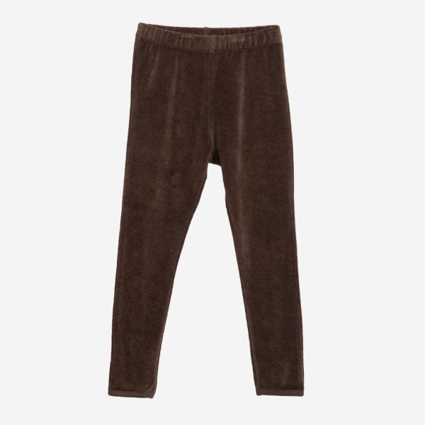 Kinder Velour Leggings von Serendipity aus Bio-Baumwolle in chestnut