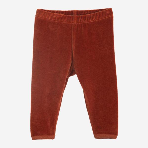 Baby Velour Leggings von Serendipity aus Bio-Baumwolle in rust