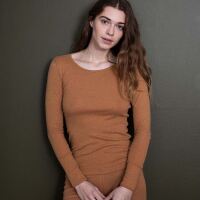 Damen Slim Tee von Serendipity aus Bio-Baumwolle in cashew