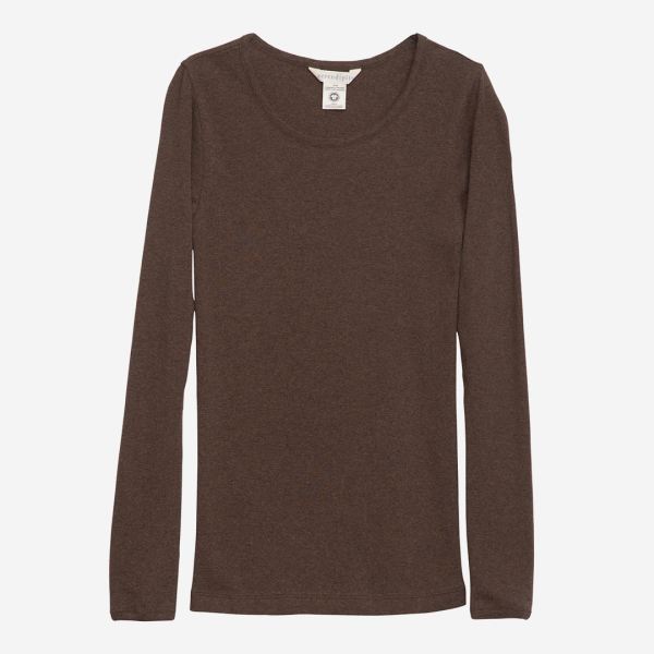 Damen Slim Tee von Serendipity aus Bio-Baumwolle in chestnut