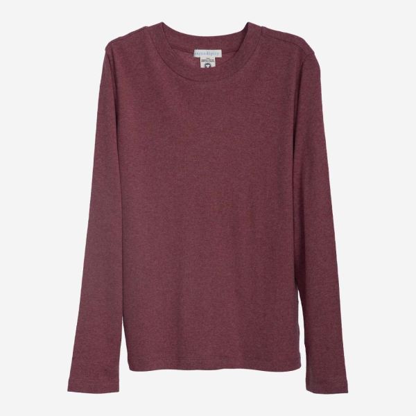 Damen Longsleeve Shirt von Serendipity aus Bio-Baumwolle in beet