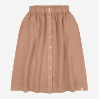 Damen Rock Midi Skirt von Matona aus Leinen in rosewood