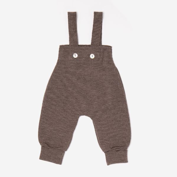 Baby Salopette Trägerhose von Selana aus Bio-Baumwolle in chocolate