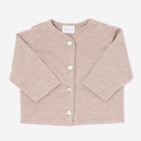 Baby Strickjacke von Selana aus Merinowolle in beige