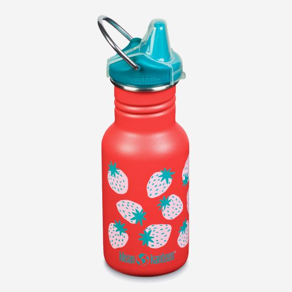 Trinkflasche Sippy Cap 355ml von Klean Kanteen in coral strawberries