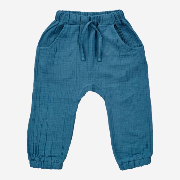 Kinder Hose LOKI von Sense Organics aus Bio-Baumwolle in deep ocean