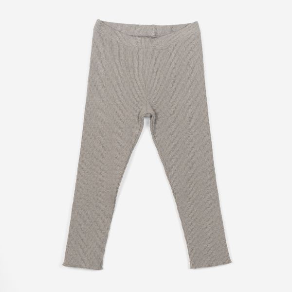 Kinder Rib Ajour Jersey Leggings von Play Up aus Bio Baumwolle in cabo verde