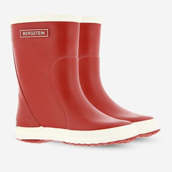 Kinder Gummistiefel von Bergstein aus Naturkautschuk in red