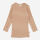 Baby und Kinder Langarm Shirt von Petit Piao aus Bio-Baumwolle/Modal in Ringel camel/cream