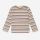 Baby und Kinder Langarm Shirt von Petit Piao aus Bio-Baumwolle/Modal in multi stripe Simply Taupe