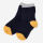 Kinder Socken von Leela Cotton aus Bio-Baumwolle in dunkelblau/senfgelb/grau