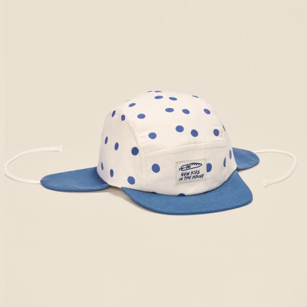 Cap Wolly von New Kids in the House aus Bio-Baumwolle in polka blue