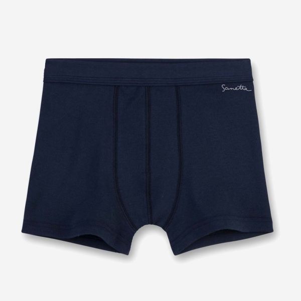 Kinder Boxershorts aus Bio-Baumwolle von Sanetta in neptun