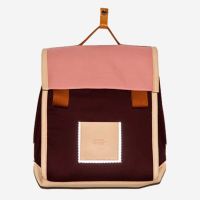 Schultasche von Hänska aus Bio-Baumwolle in aubergine rosé