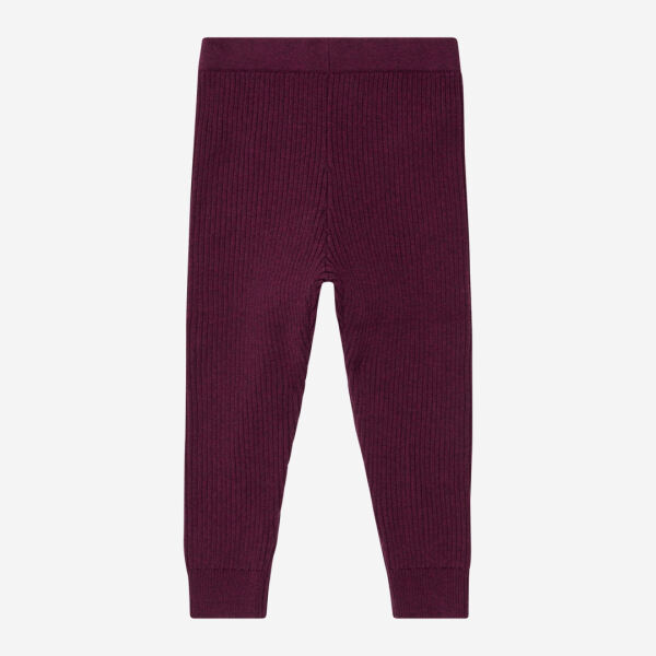 Strickleggings YUMA von Sense Organics aus Bio-Baumwolle in aubergine