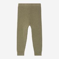 Strickleggings YUMA von Sense Organics aus Bio-Baumwolle in olive Rückansicht