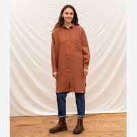 Damen Shirtdress Pepi von Matona aus Leinen in russet