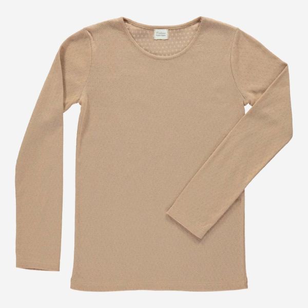 Damen Shirt EGLANTINE von Poudre Organic aus Bio-Baumwolle in indian tan