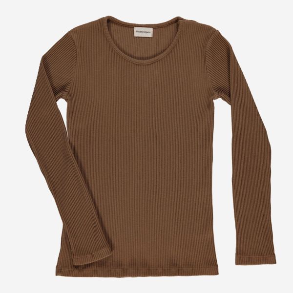 Damen Shirt Eglantine von Poudre Organic aus Bio-Baumwolle in toffee