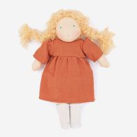 Puppe LISA nach Waldorfart von Walkiddy aus Bio-Baumwolle