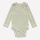 Baby Langarm Body von Petit Piao aus Bio-Baumwolle/Modal in Ringel spring green/offwhite