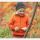 Kinder Troyer aus gewalkter Schurwolle von Disana in orange 2