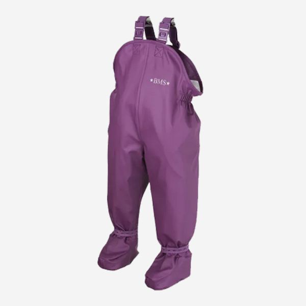 Baby Buddy Regenhose mit Füßen von BMS in purple