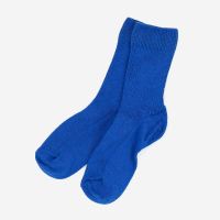 Kinder Socken von Hirsch aus Bio-Baumwolle in mittelblau