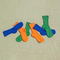 Kinder Socken von Hirsch aus Bio-Baumwolle in mittelblau 2