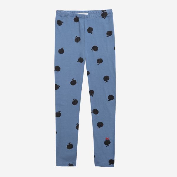 Kinder Leggings Poma allover von Bobo Choses aus Bio-Baumwolle und recycelter Baumwolle in blue