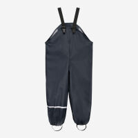 Kinder Regen Latzhose von CeLaVi aus recyceltem PU-Material in dark navy