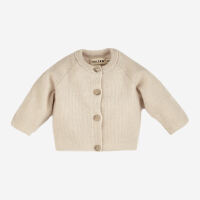 Baby Feinstrick Cardigan von Halfen aus Kaschmir-Wolle und Merinowolle in vanille