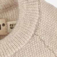 Baby Feinstrick Cardigan von Halfen aus Kaschmir-Wolle und Merinowolle in vanille 2