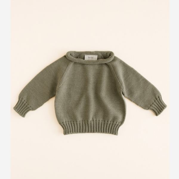 Baby Pullover Georgette von Hvid aus Merinowolle in artichoke