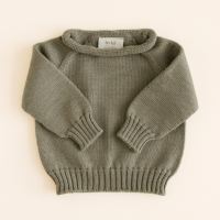 Baby Pullover Georgette von Hvid aus Merinowolle in artichoke 3