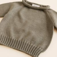 Baby Pullover Georgette von Hvid aus Merinowolle in artichoke 5