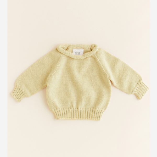 Baby Pullover Georgette von Hvid aus Merinowolle in light yellow