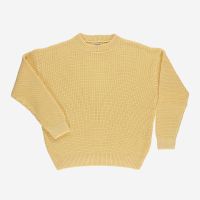 Damen Sweater Pissenlit von Poudre Organic aus Bio-Baumwolle in jaune pastell 4