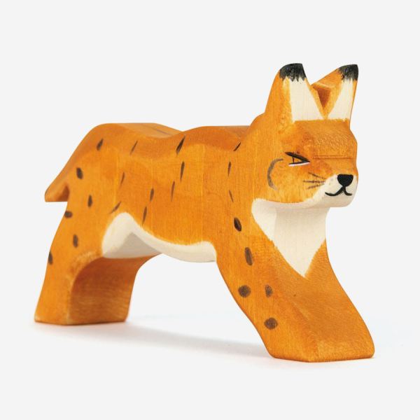 Holzfigur Luchs laufend von Ostheimer