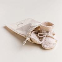 Babyschühchen BOOTIES Hvid aus Merinowolle cream 2